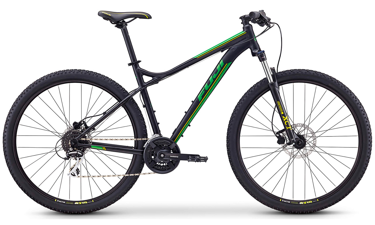 Фотография Велосипед Fuji NEVADA 1.7 29" (2020), рама XL, Черно-зеленый